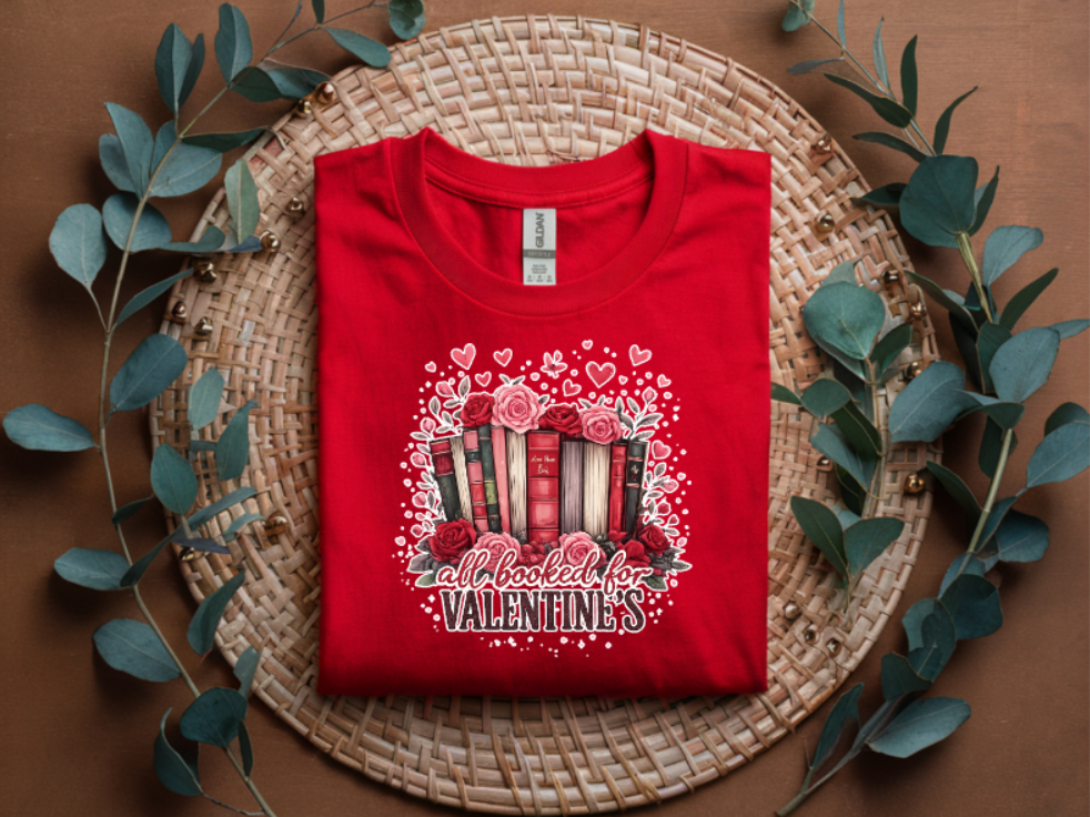 All Booked for Valentine’s Day Graphic T-Shirt