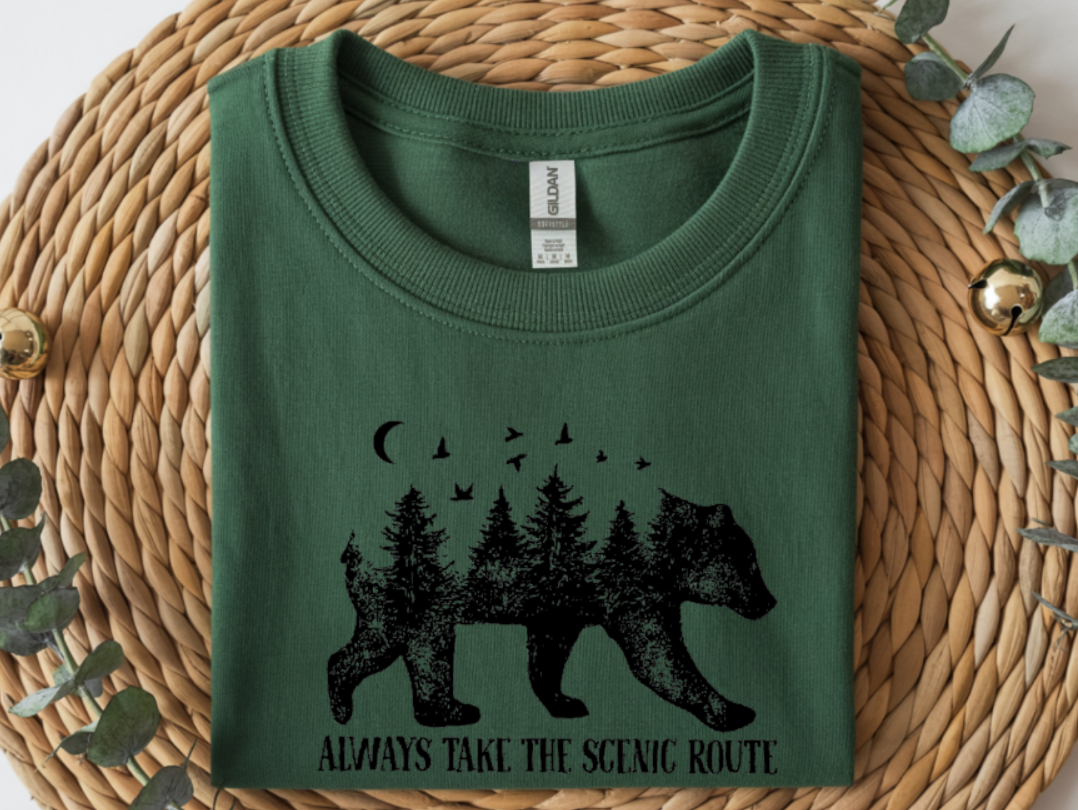 Always Take the Scenic Route Graphic T-Shirt