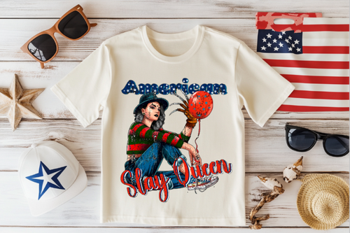 American Slay Queen Graphic T-Shirt