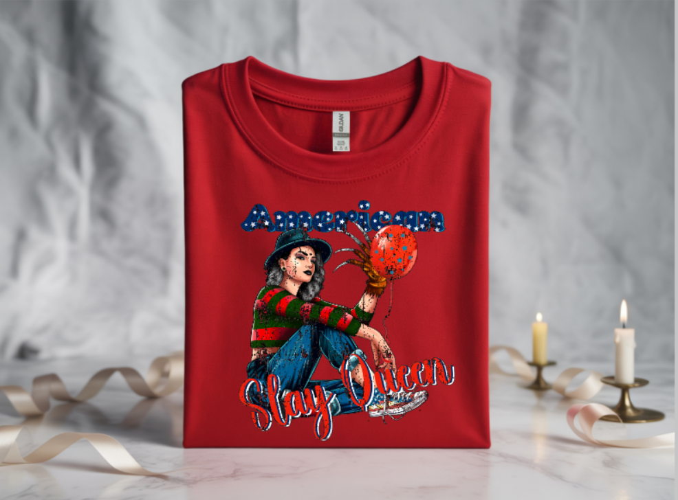 American Slay Queen Graphic T-Shirt