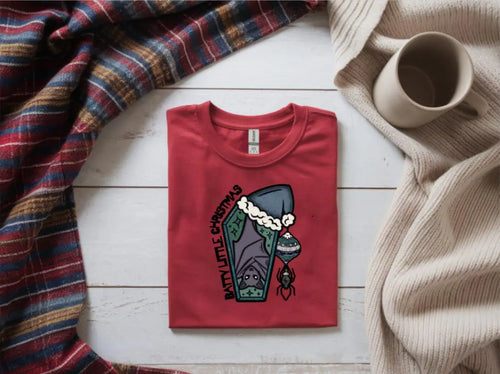 A Batty Little Christmas Graphic T-Shirt