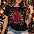 Thick Thighs & Bookish Vibes | Gothic Book Lover Graphic Tee