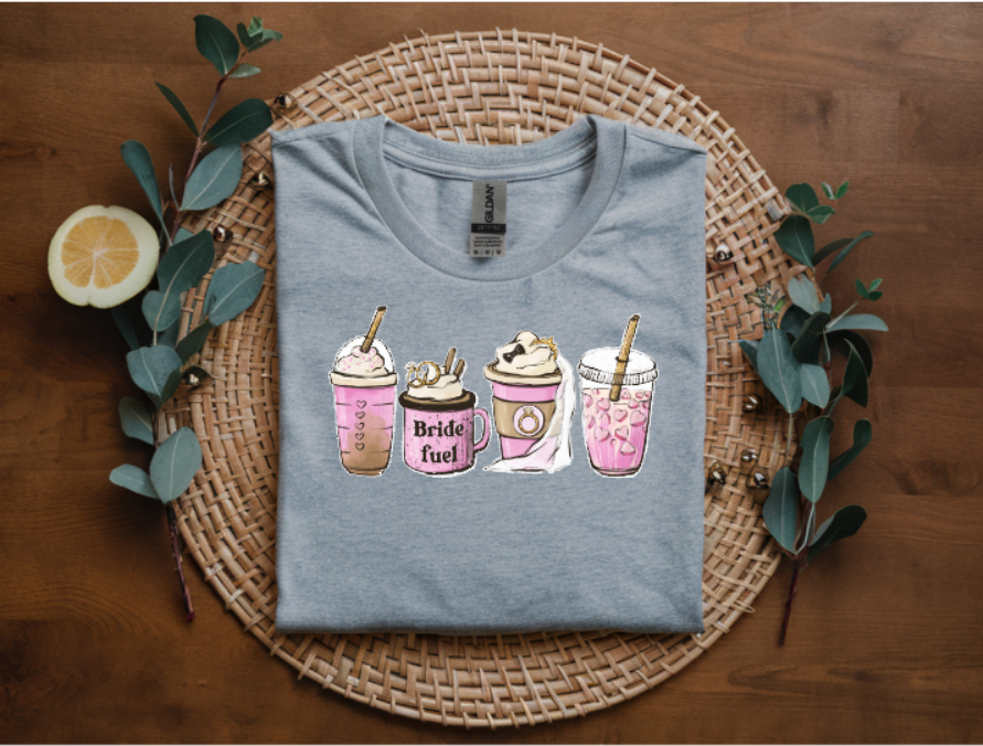 Bride Fuel Coffee Graphic T-Shirt
