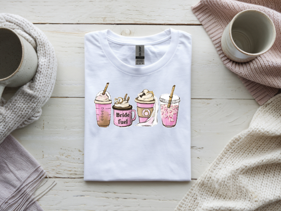 Bride Fuel Coffee Graphic T-Shirt