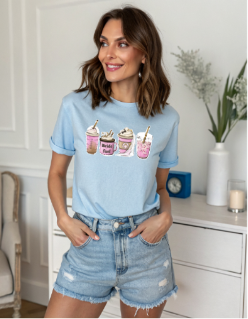 Bride Fuel Coffee Graphic T-Shirt
