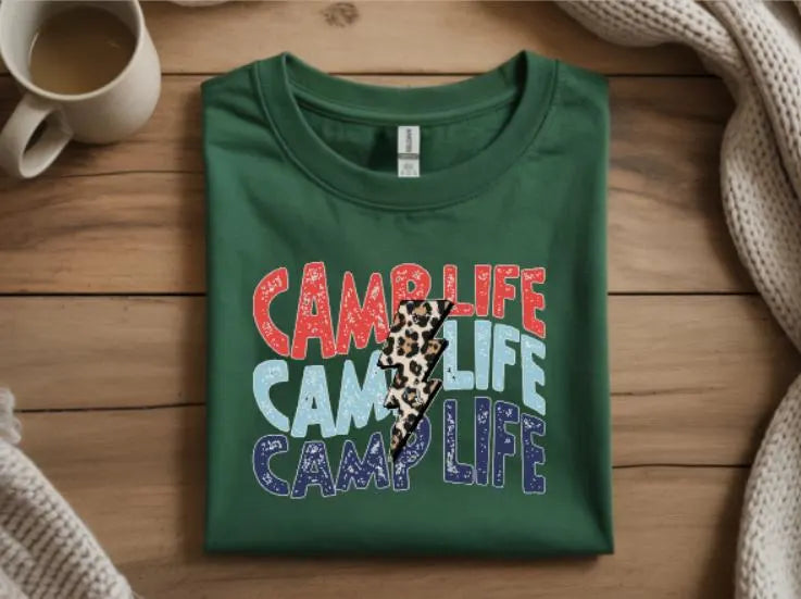 Camp Life Camping Graphic T-Shirt