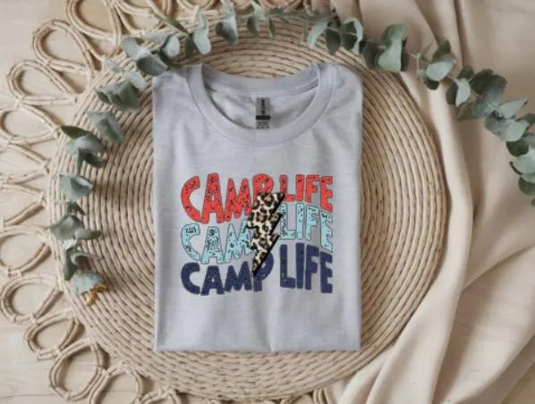 Camp Life Camping Graphic T-Shirt