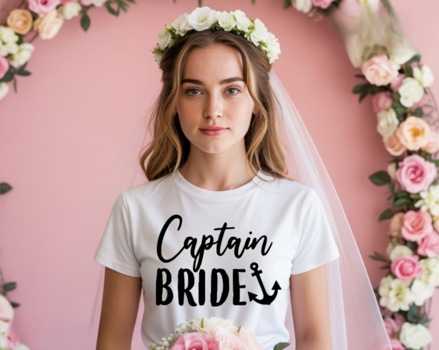 Captain Bride Nautical Bridal T-Shirt