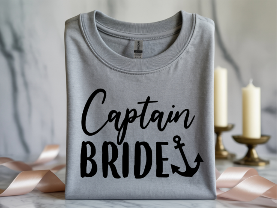 Captain Bride Nautical Bridal T-Shirt