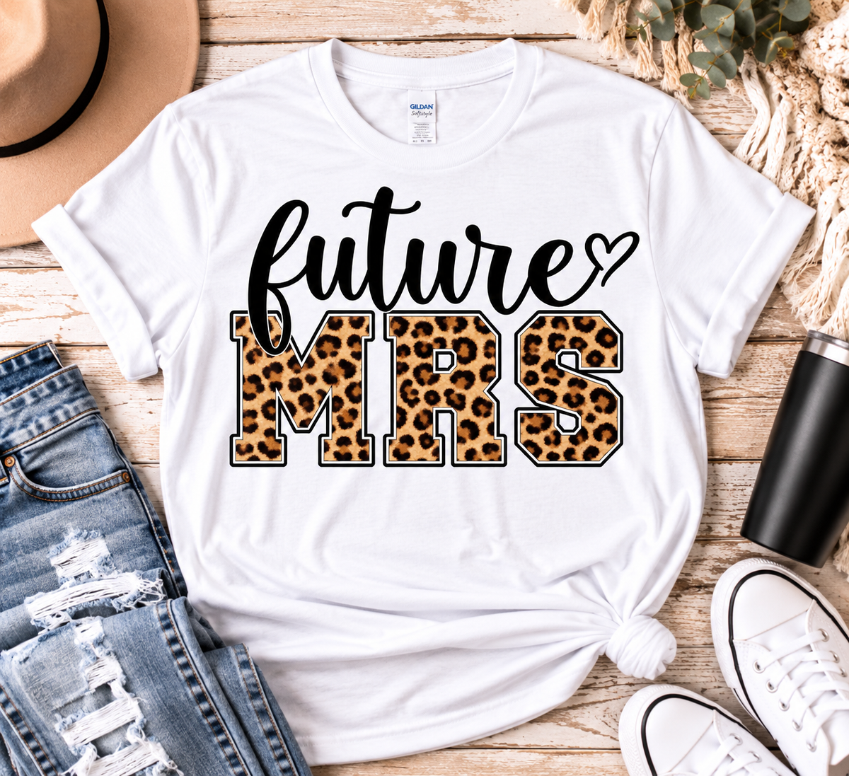 Future Mrs Leopard Bride Shirt