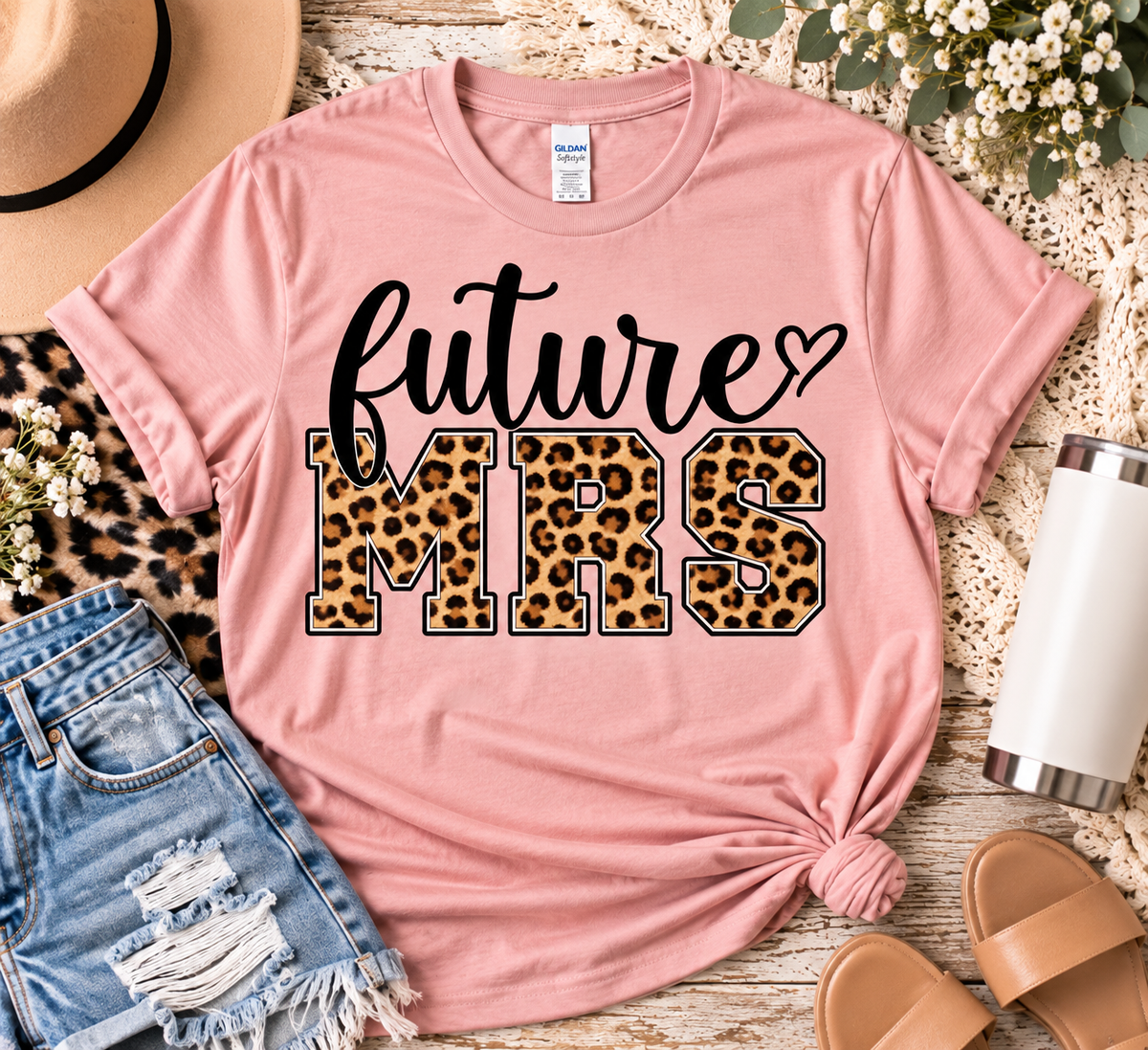 Future Mrs Leopard Bride Shirt