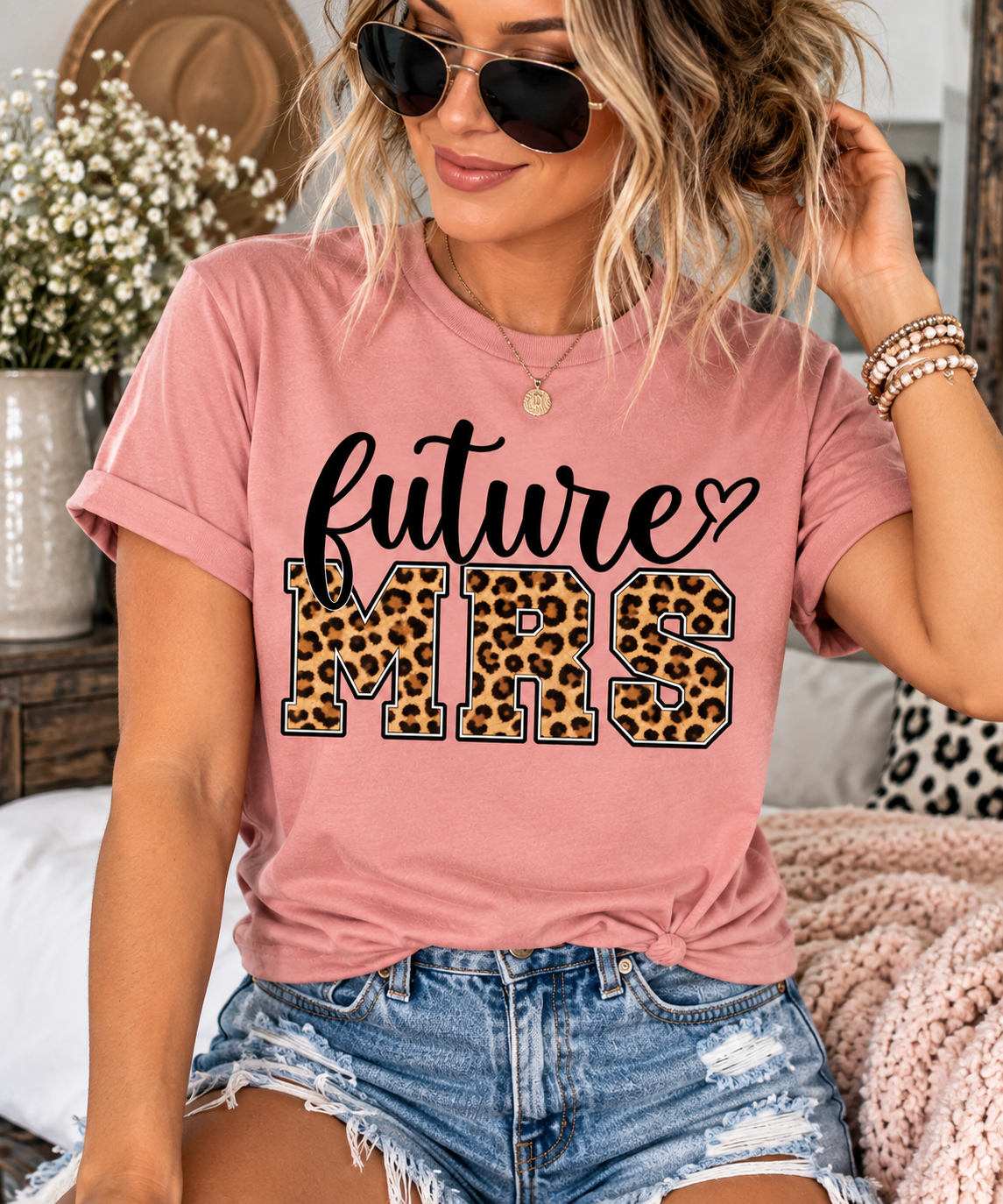 Future Mrs Leopard Bride Shirt