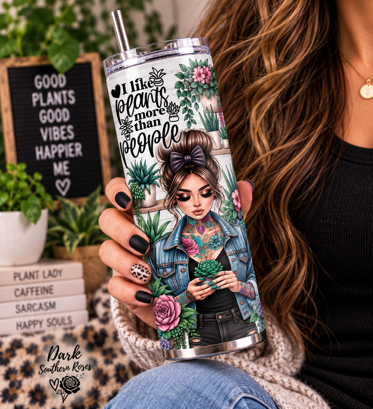 I Like Plants More Than People Tumbler