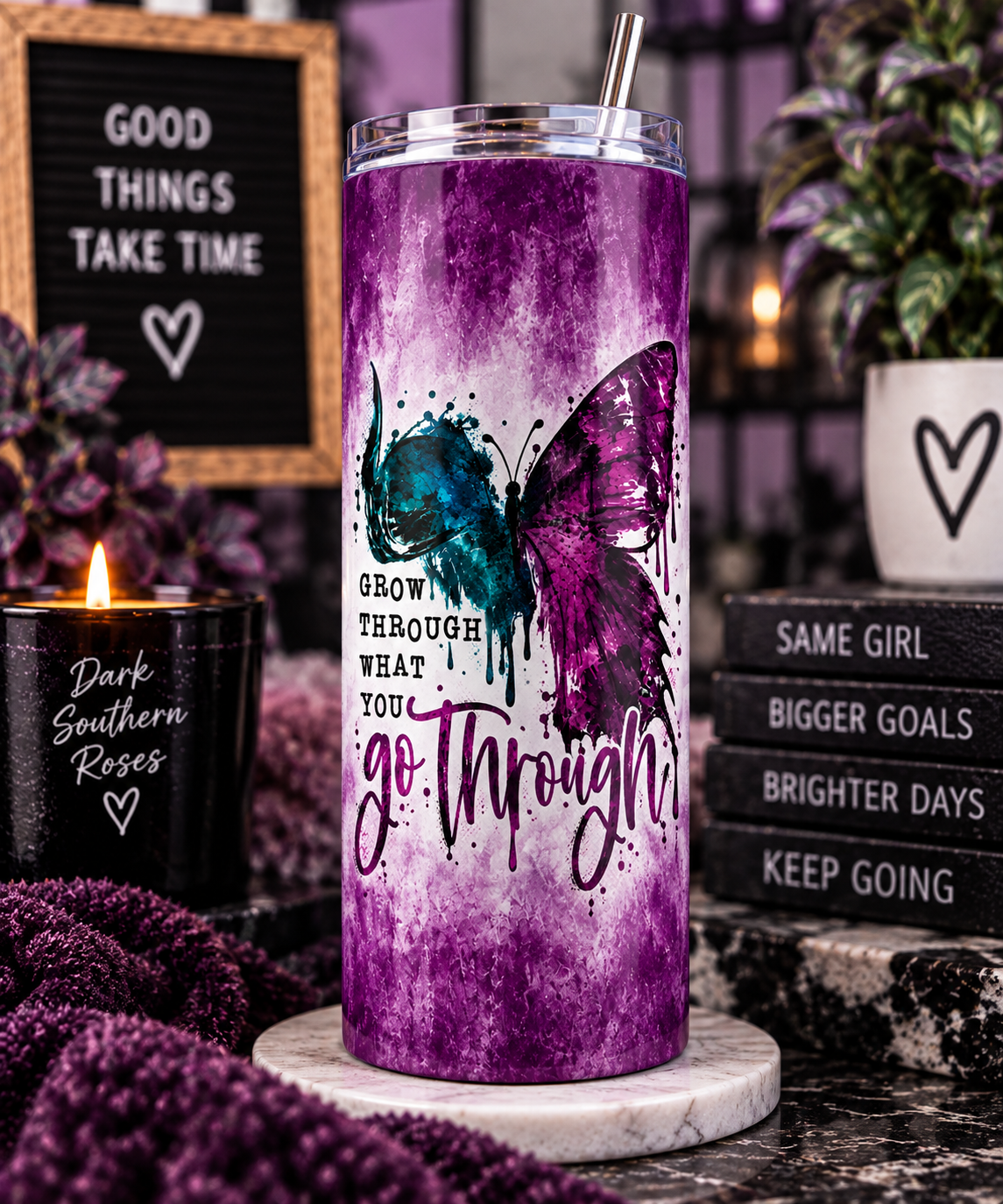 Grow Through What You Go Through Tumbler