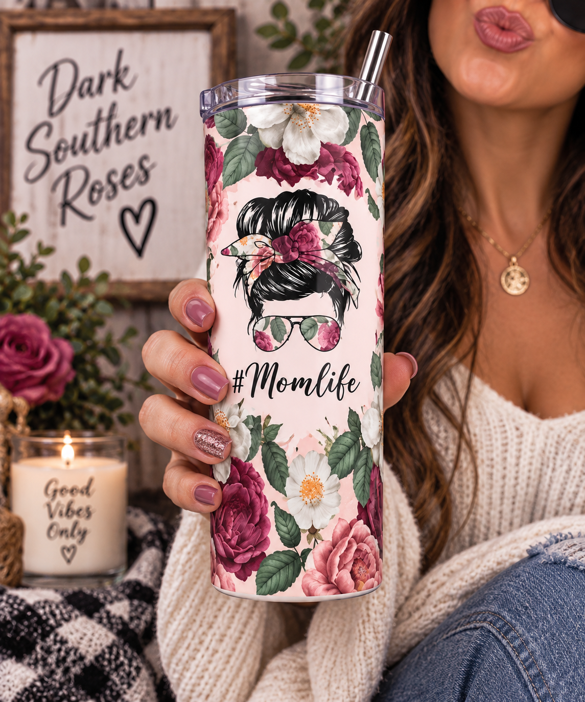 Floral 20oz Skinny Tumbler