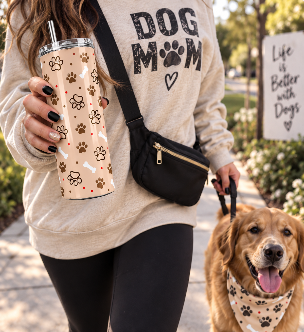Dog Paw Tumbler