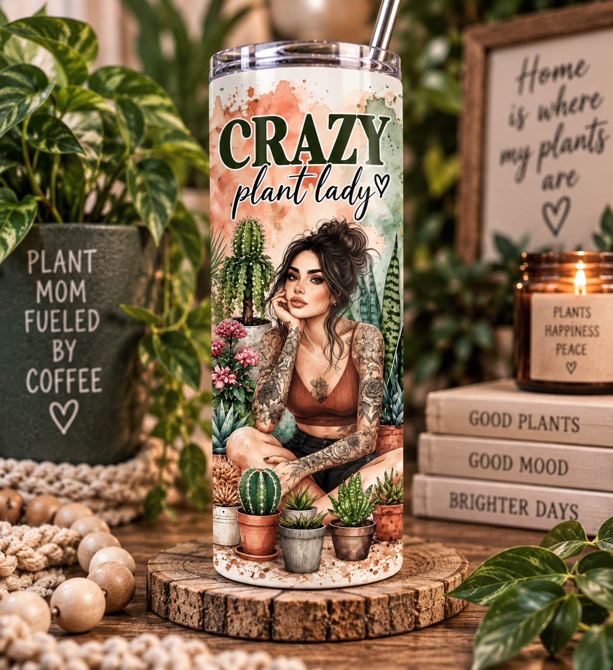 Crazy Plant Lady Tumbler