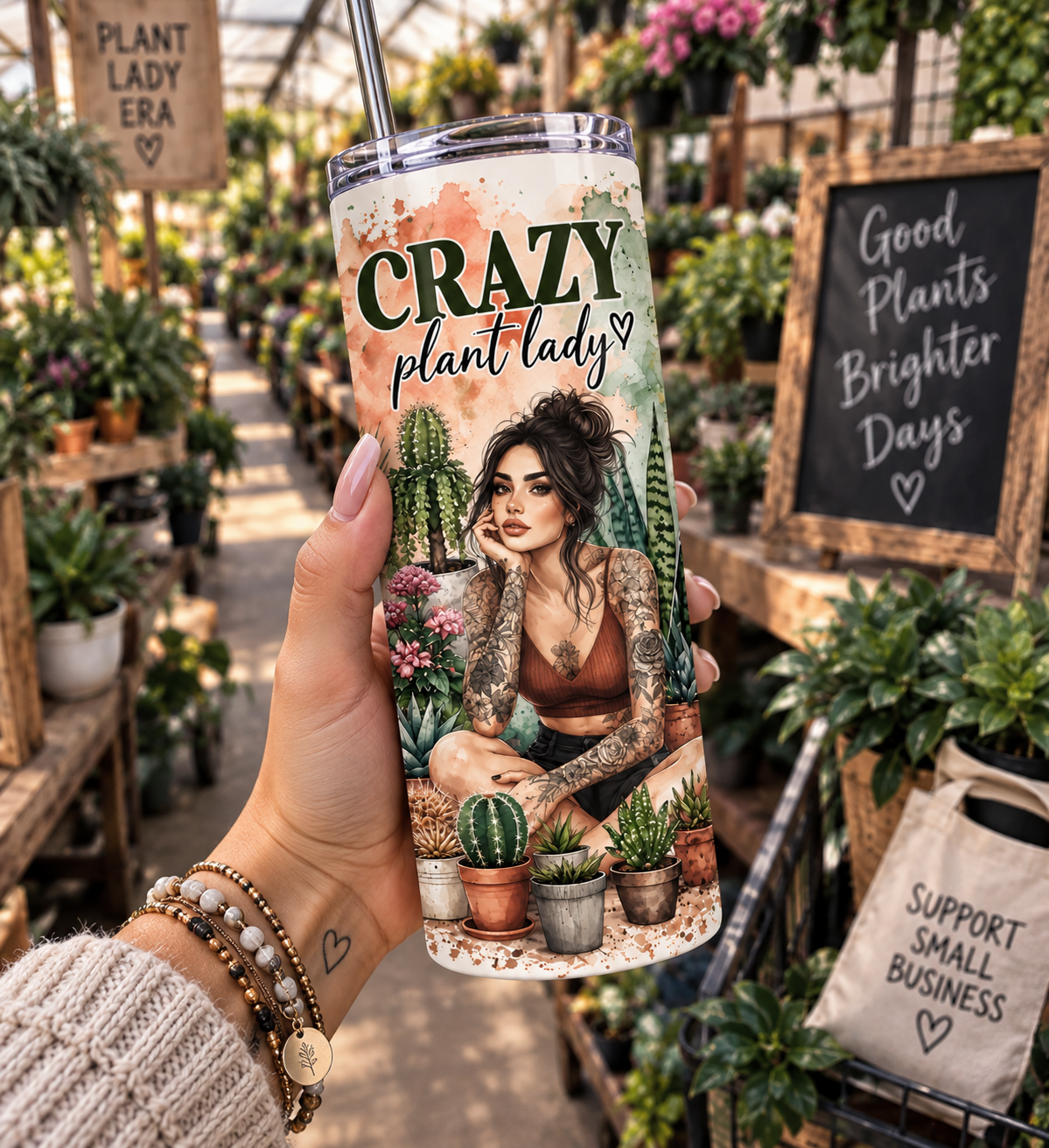Crazy Plant Lady Tumbler