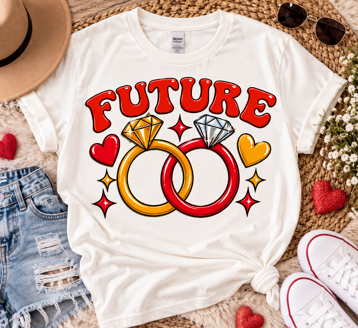 Future Bride Retro Engagement T-Shirt