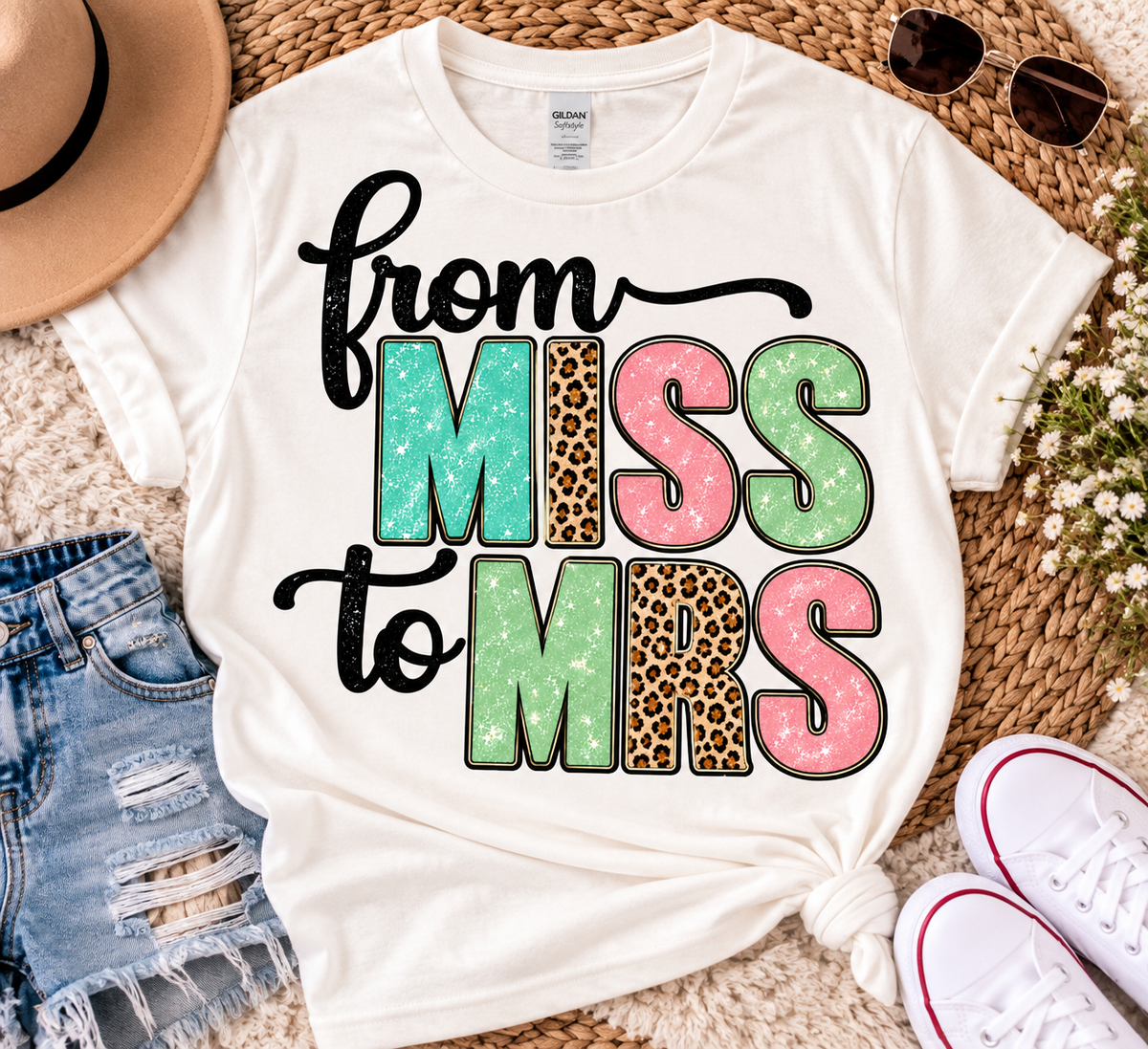 From Miss to Mrs Bride-to-Be T-Shirt