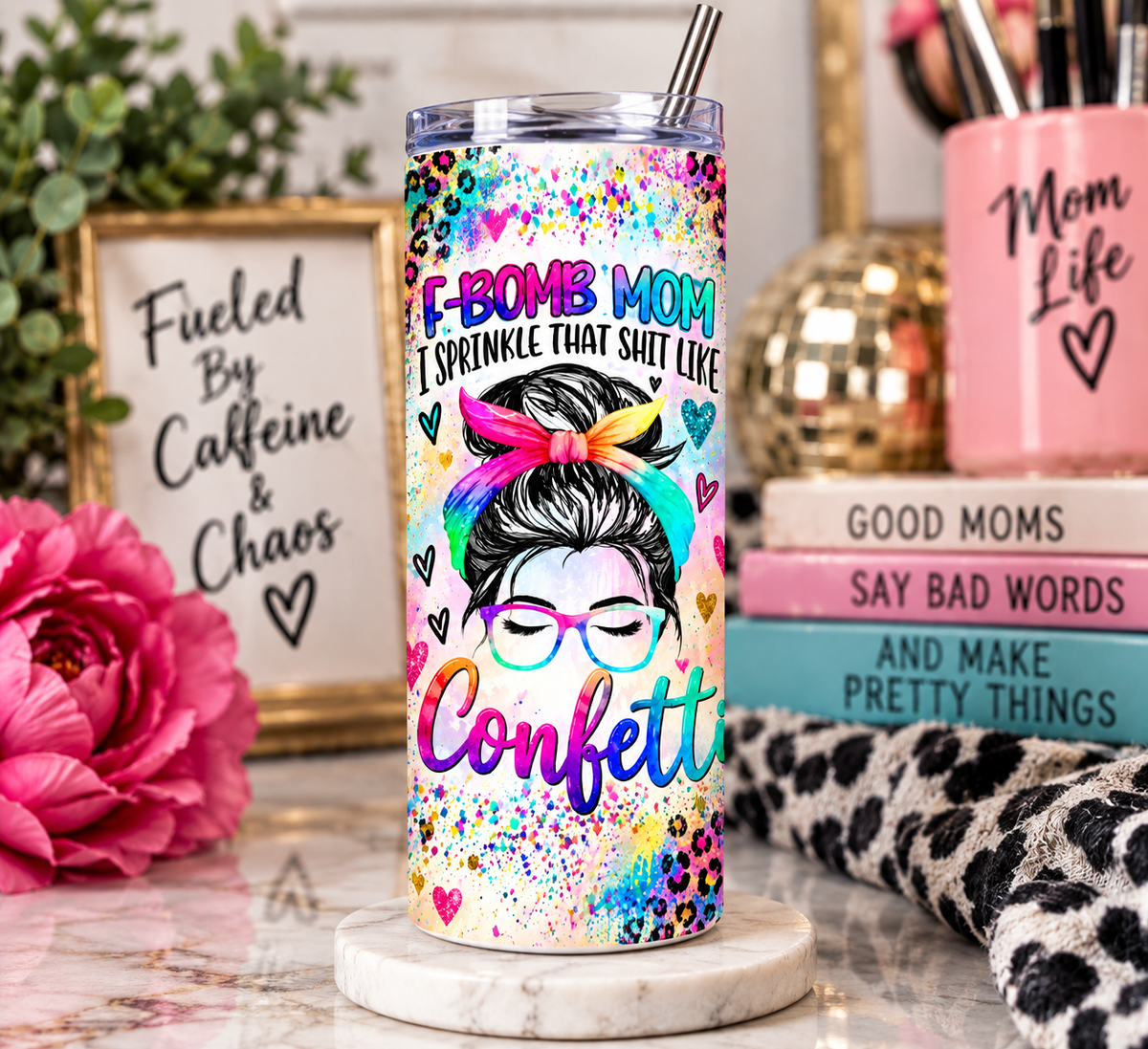 F Bomb Mom Tumbler