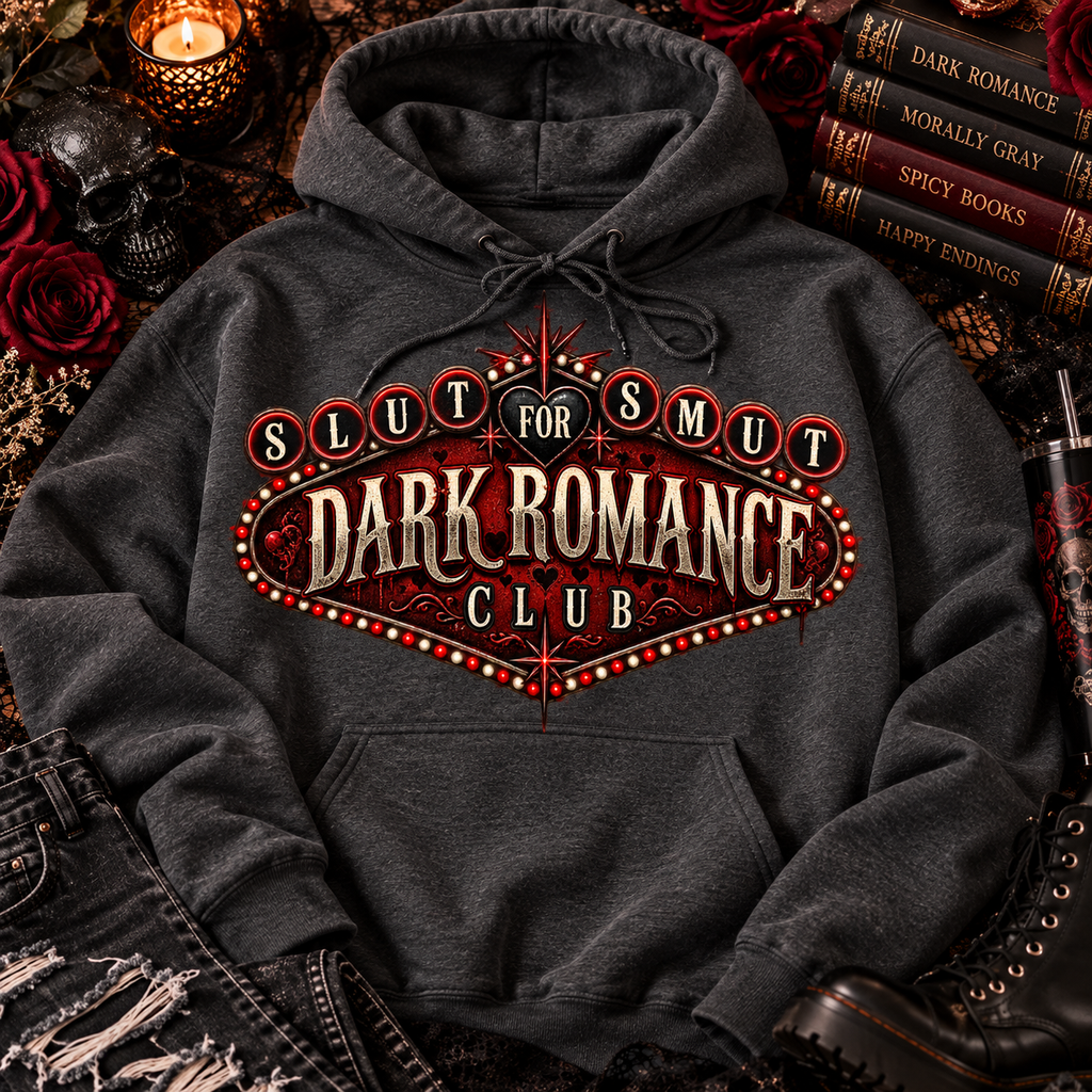 Slut for Smut Dark Romance Club Hoodie | Gothic Bookish Sweatshirt