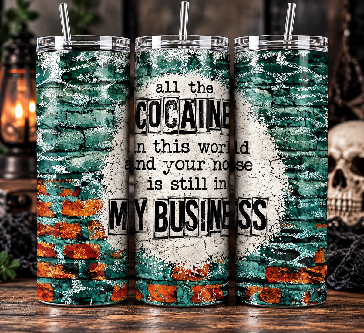 Mind Your Business Tumbler | Funny Sarcastic 20 oz Skinny Cup