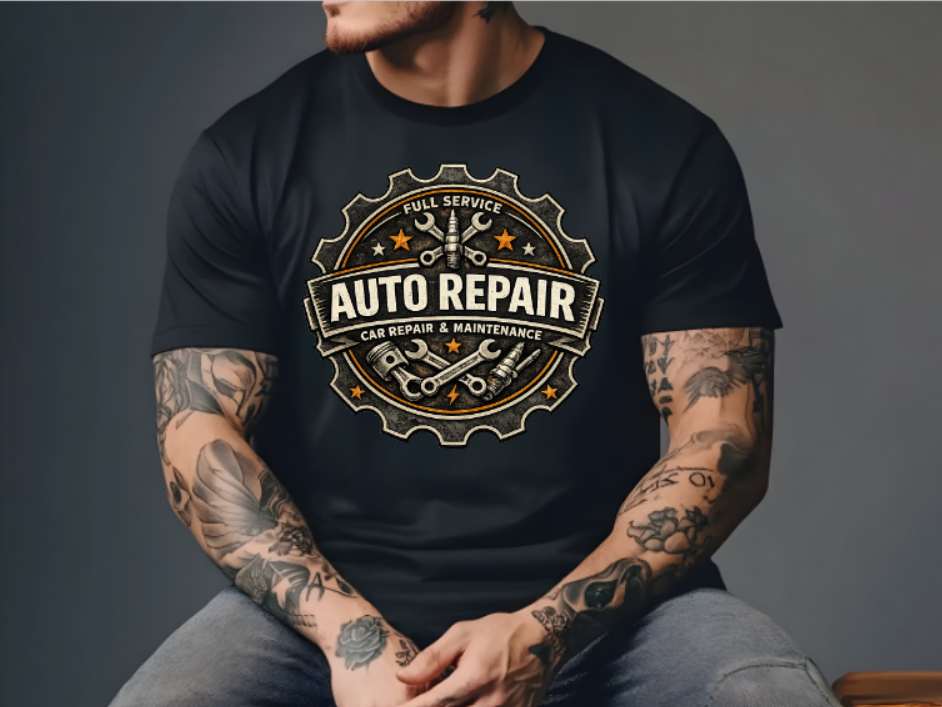 Auto Repair Full Service Mechanic Graphic T-Shirt