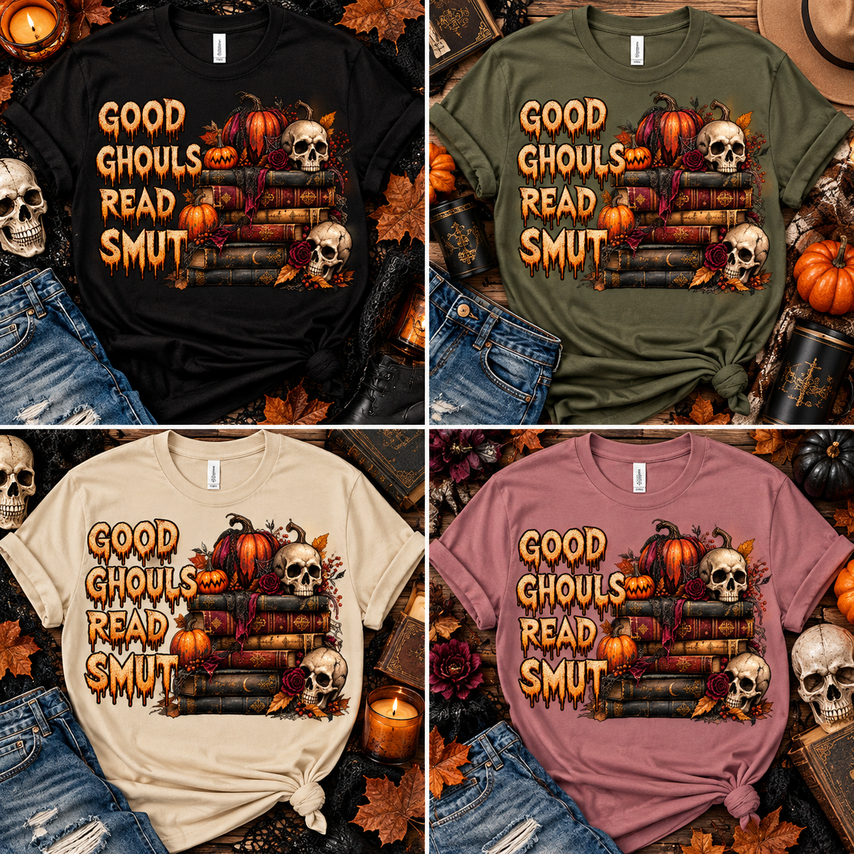 Good Ghouls Read Smut Graphic Tee