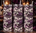 Dark Romance Triggers & Skulls Tumbler | 20 oz Bookish Cup