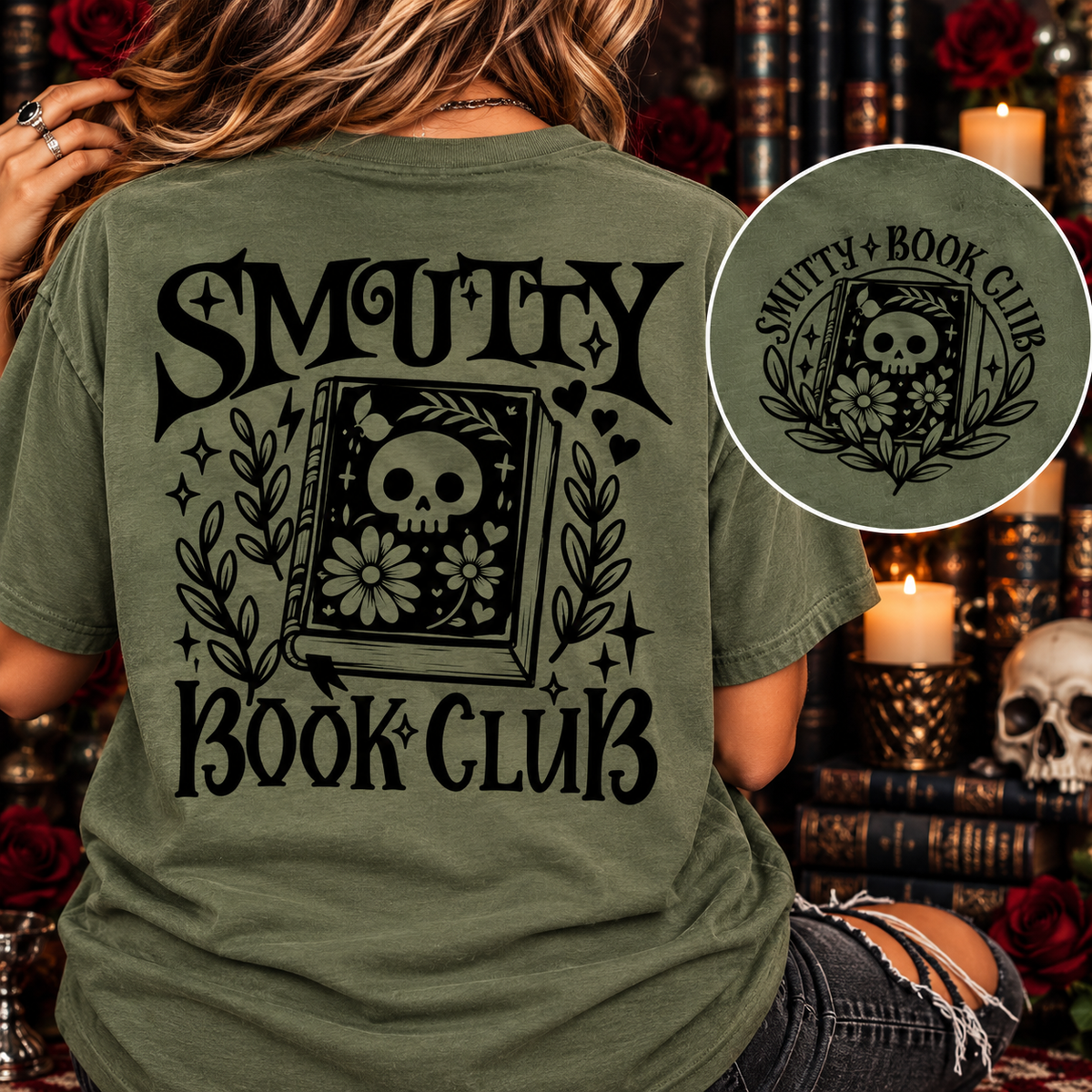 Smutty Book Club Graphic Tee | Dark Romance Reader Shirt