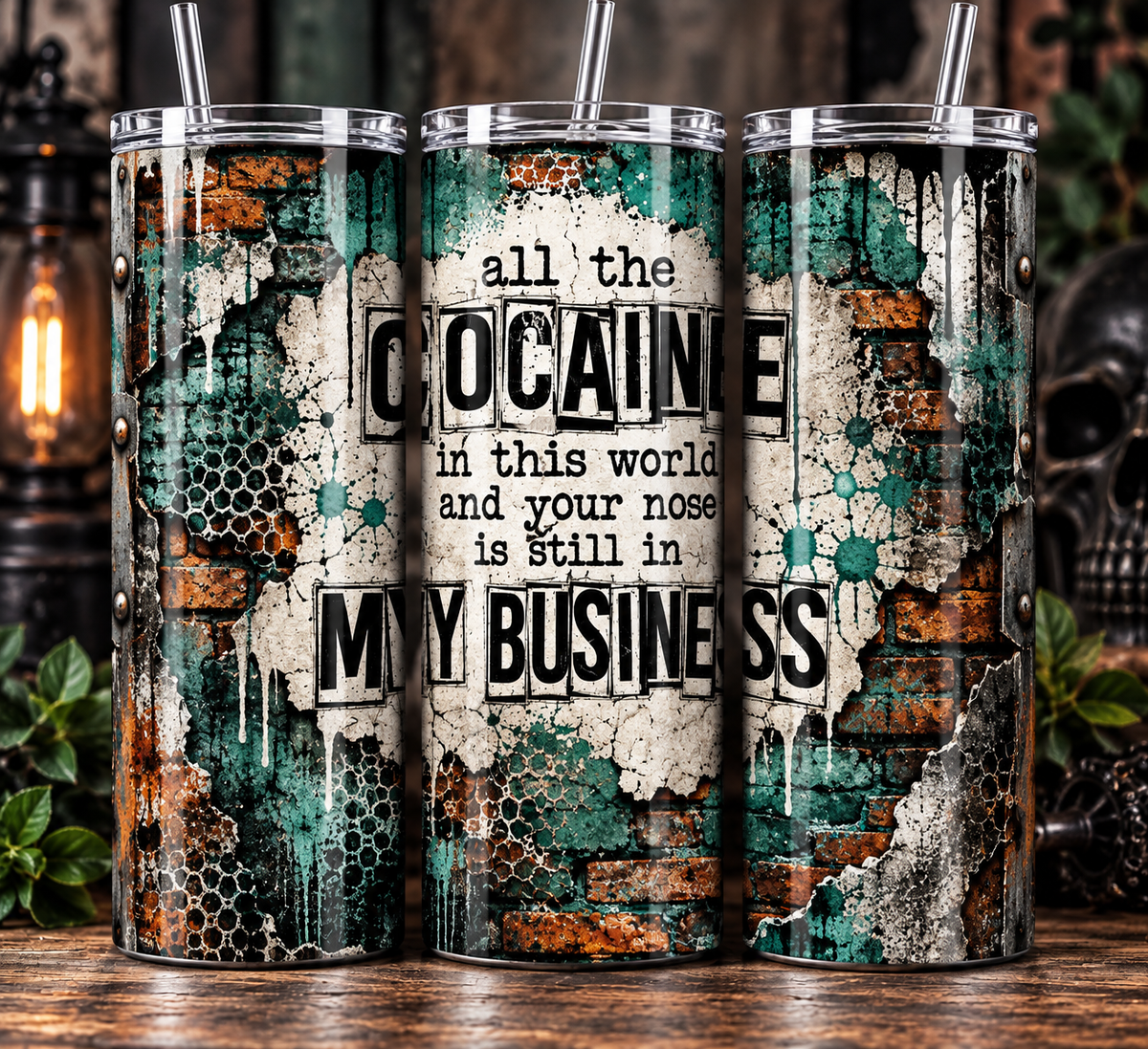 Mind Your Business Tumbler | Funny Sarcastic 20 oz Skinny Cup