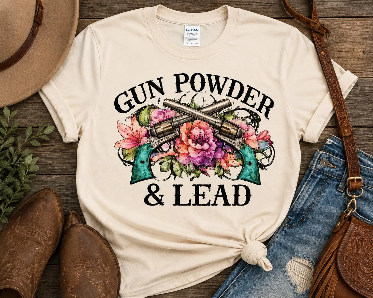Gun Powder & Lead Western Floral T-Shirt