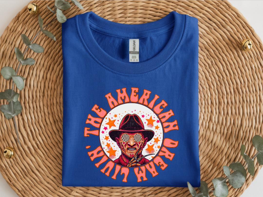 American Dream Nightmare Horror Graphic T-Shirt