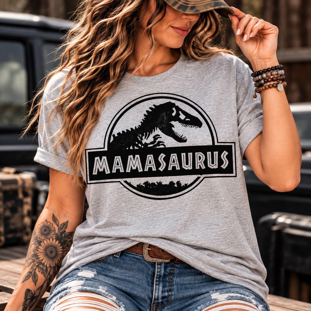 Mamasaurus | Dinosaur Mom Graphic Tee