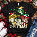 We Fish You a Merry Christmas | Funny Fishing Graphic Tee