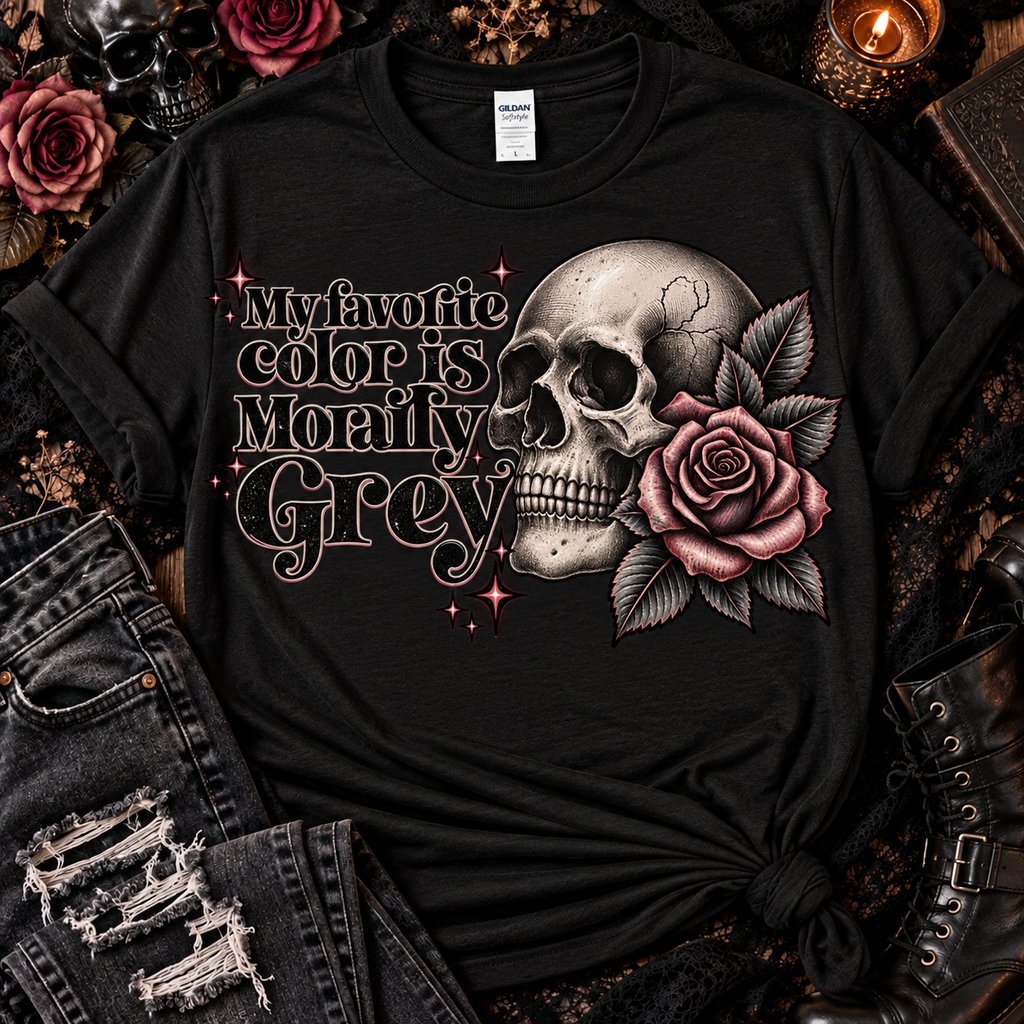 My Favorite Color Is Morally Grey | Dark Romance Graphic Tee