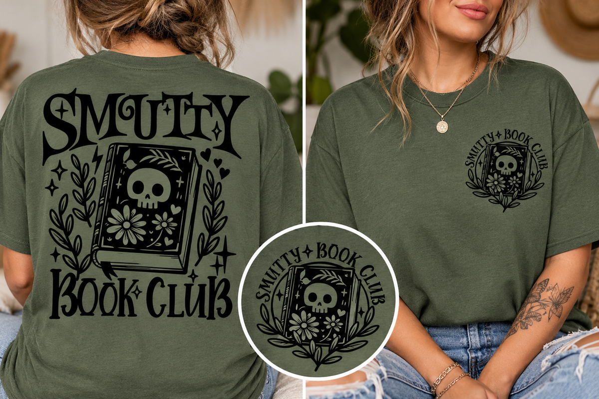 Smutty Book Club Graphic Tee | Dark Romance Reader Shirt