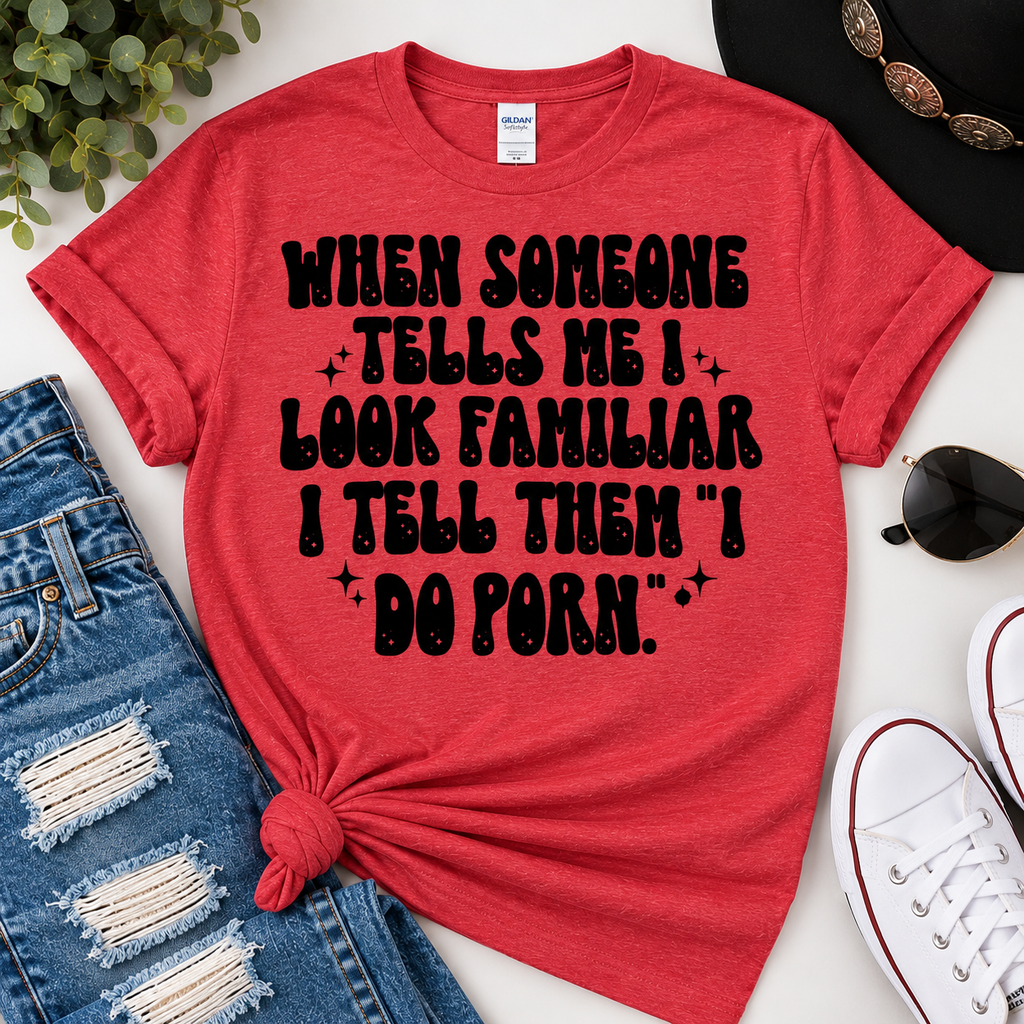 I Do Porn Funny Graphic Tee