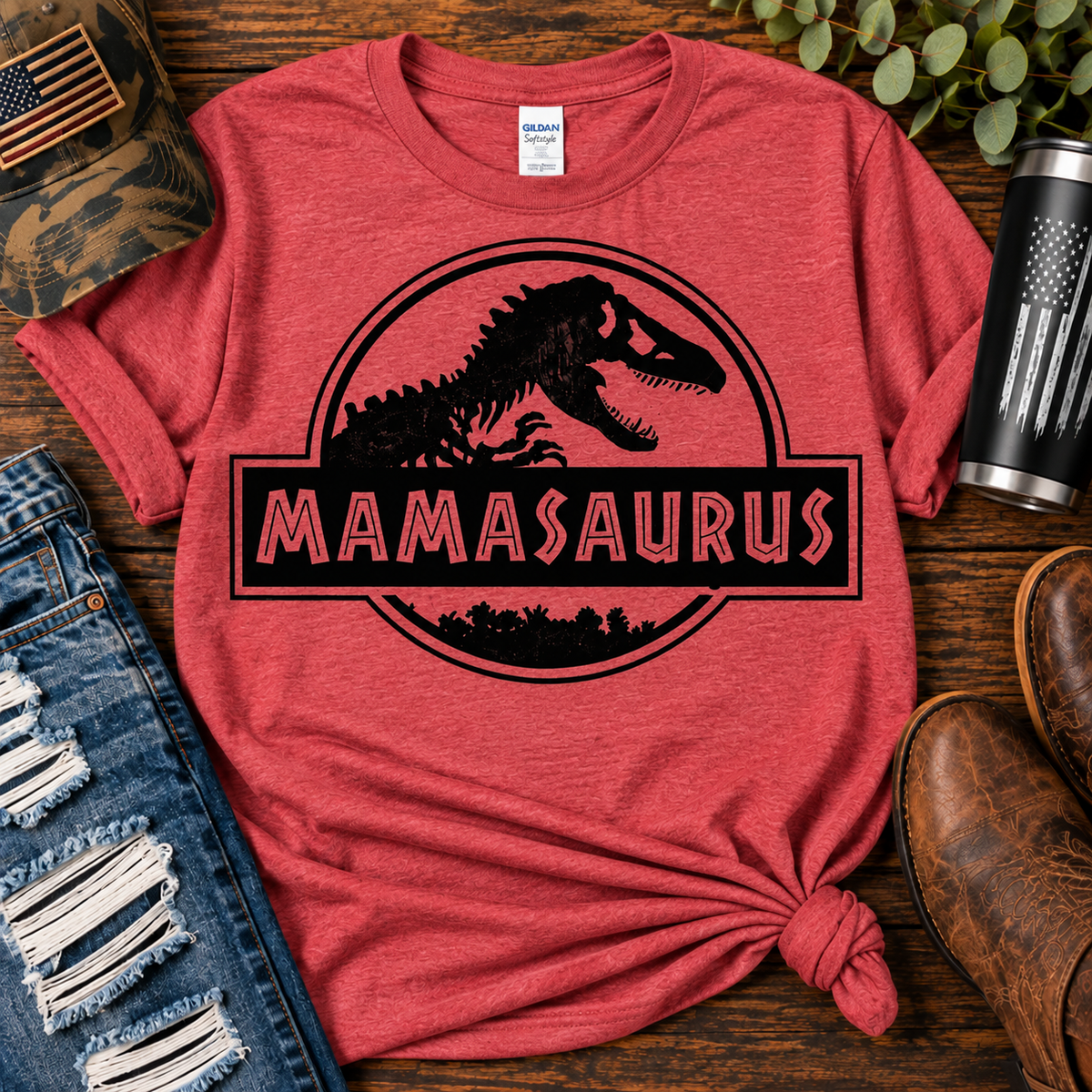 Mamasaurus | Dinosaur Mom Graphic Tee