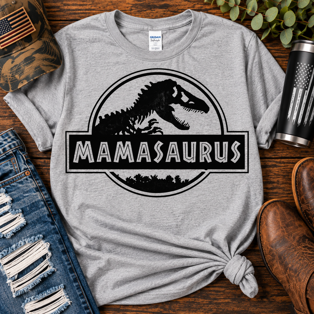 Mamasaurus | Dinosaur Mom Graphic Tee