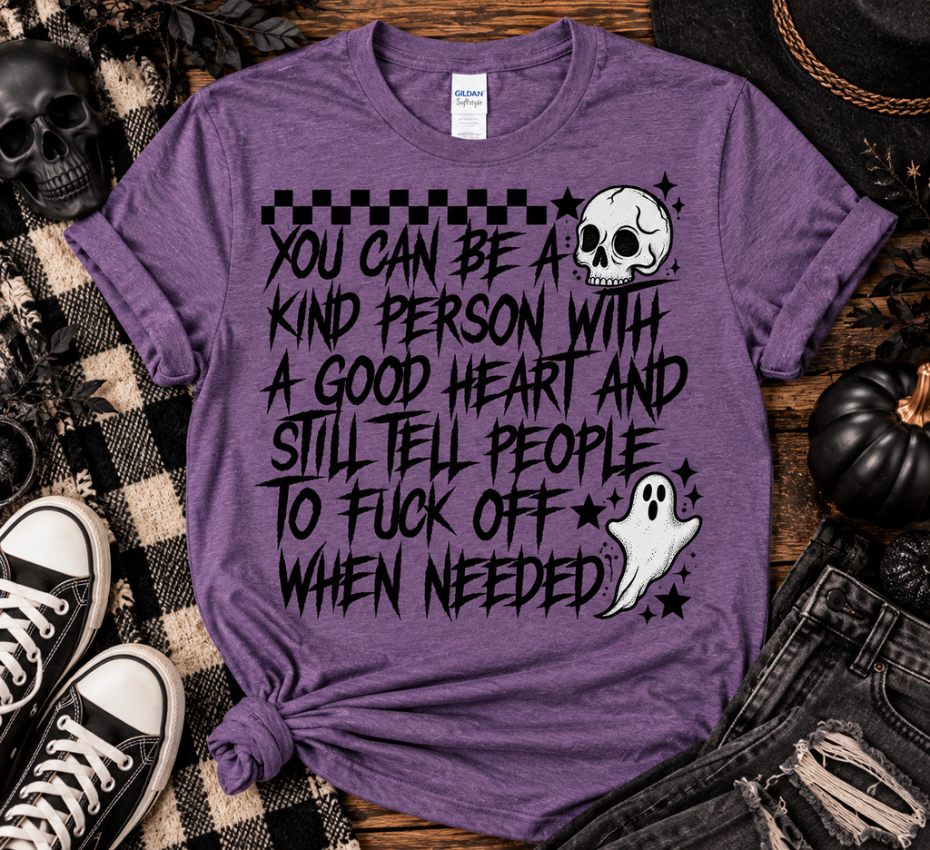 Kind Person, Good Heart, Zero Tolerance | Sarcastic Gothic Graphic Tee