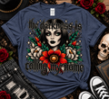 The Darkness Is Calling My Name | Gothic Floral Graphic Tee