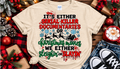 Serial Killer Documentaries or Christmas Movies | True Crime Christmas Tee